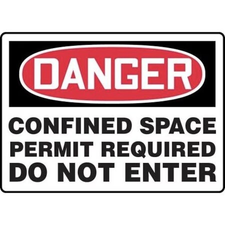 Accuform OSHA DANGER SAFETY SIGN CONFINED MCSP026XL MCSP026XL